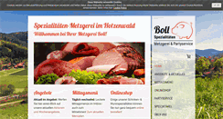 Desktop Screenshot of metzgerei-boll.de